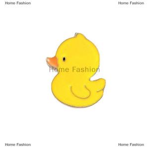 [COD] Home Fashion Cute Brooch Cartoon Little Yellow Duck Clothes Accessories Pin Badge