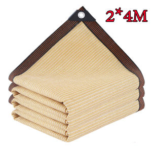 กันสาด เพิ่มความโดดเด่นกันแดด ม่านบังแดด ตาข่ายหนา เพื่อความเป็นส่วนตัว อัตราการแรเงา 95% ผ้าใบกันแดด