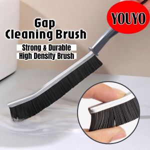 3Pcs Grout Gap Cleaning Brush Long Handle Tile Joint Dead Angle Hard Bristle Scrubber Multifunctional Household Cleaning Tool