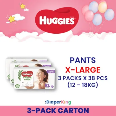 💕 BEST DEAL 💕 Huggies Naturemade Diapers (Day/Overnight) Tape & Pants - Carton Sales