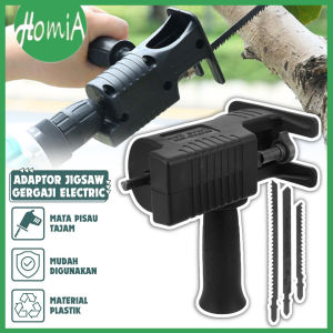 Gergaji Adaptor Electric Drill Jigsaw / Alat Pemotong Kayu Triplek Papan Peralon Dahan Kopi Bonsai Super Tajam / Mesin Adapter Bor Konektor Reciprocating Tahan Karat / Peralatan Berkebun Multifungsi - HOMIA