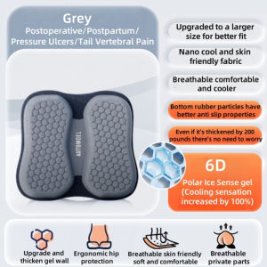 Summer Car Seat Cushion Cooling Gel Premium Breathable Car Seat Cooler Cunshion Universal With 6D Honeycomb Net Structure