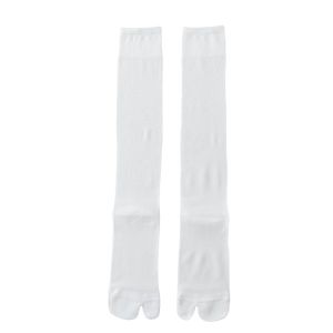 YUCHEN Solid Color Knee High Stockings Ultra-thin Mesh Ruffle Two Toe Socks Comfortable JK Calf Long Socks Women