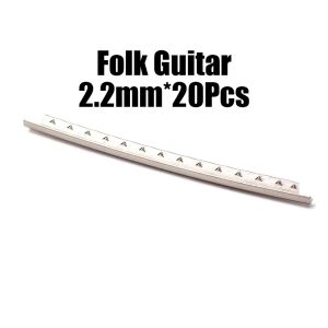 18/20/24Pcs Guitar Fret Wire Set Copper for Electric Guitar Ukulele Bass Replacement Accessory