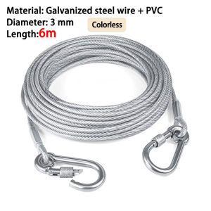 【1 for 1】3/6/9M Pet Leash Steel Dog Leash Dog Leash Heavy Duty Dog for Big Dog