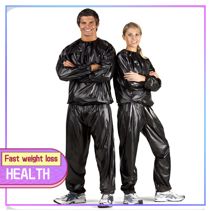PVC Sports Weight Loss Sauna Suit Workout clothes Violent sweating Increase  fat metabolism Lazada PH