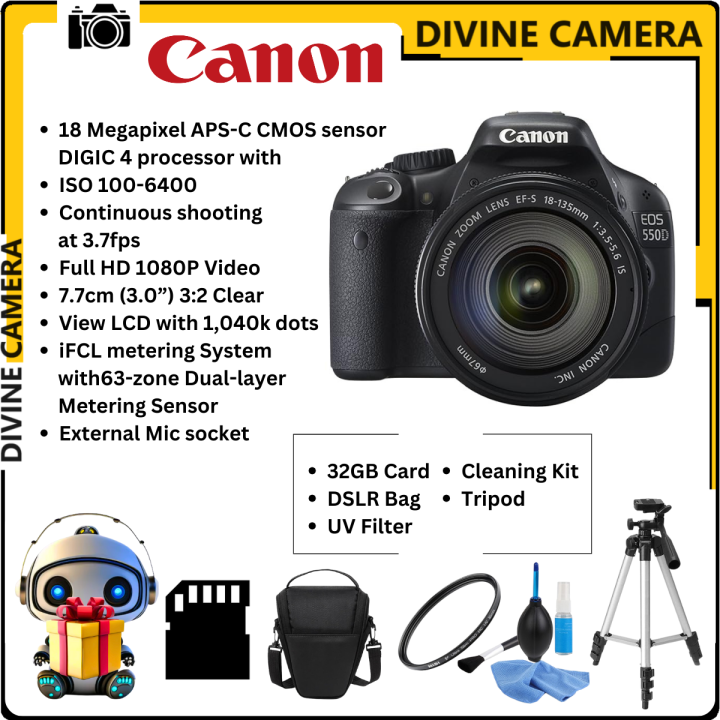 Canon EOS 550D/500D with 18-55mm kit lens DSLR Camera | Lazada
