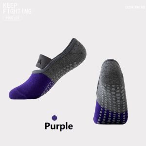 Silicone Grip Pilates Dance Socks with Wide Straps & Comfort Cuffs - Anti-Slip Non-Slip No Noise