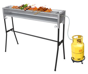 Metallogy Classic Big Large BBQ Grill Steel With Gas And Steel Stand Picnic Cook Stove/Dapur Tradisional Satay Pakai Gas
