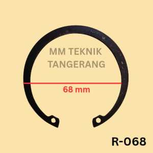 Snapring R68 H68 Snap ring Circlip Internal Retaining Tipe R H 68 Penahan bearing Sparepart R-68 H-68 klip Pengunci Kleman Klem Clip Kancing