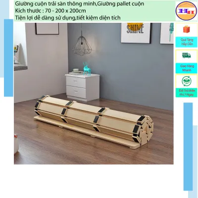 Giường Cuộn Trải Sàn Thông Minh Dễ Dàng Tiện Dụng Tiết Kiệm Diện TíchGiường pallet gấp gọn nhiều kích thước