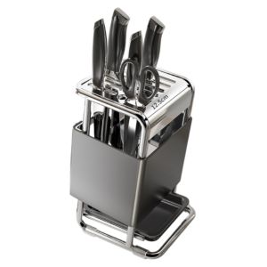 Stainless Steel Ventilation Knife Rack | Knife Scissors Storage Holder Rak Pisau Keluli Tahan Karat 不锈钢刀架