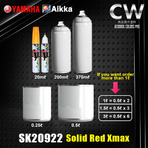 Solid Red Yamaha XMAX SK20922  Touch Up Paint 2K Paint CW Aikka DIY 370ml Merah Car Kereta Motor