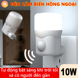 Đèn LED Cảm Biến SL09 Tự Động Bật Khi Có Người Lắp Đặt Dễ Dàng 10W Tiết Kiệm Điện Chịu Nhiệt Tốt