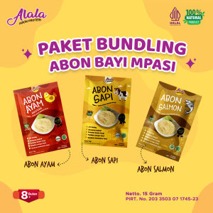 Alala Abon MPASI - Abon Alala - Abon Anak - Abon Sapi Ayam Salmon - MPASI Anak