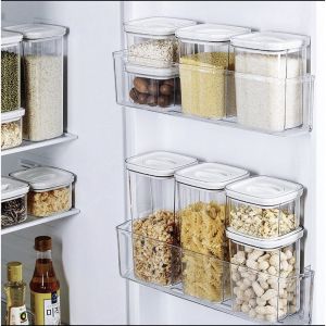 Airtight Container Food Storage Easy Open Lock Lid Dry Leak Proof Canister Food Fresh Box Sealed Jar Storage