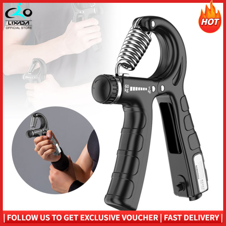 [Lixada Official ] Hand Gripper Adjustable Resistance Hand Grip ...