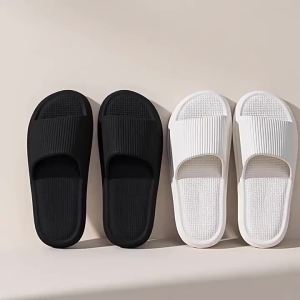 [Free Shipping] WomenS Summer Home Slippers Non-Slip For Couples Bathroom Use Simple Thick-Soled Home Sandals For Men