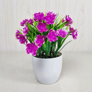 Pot Bunga Plastik Tanaman Hias Artificial Dekorasi Rumah Import Murah Hiasan Cantik PBP23