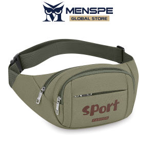 MENSPE Sports Bag Waist Bag Chest Bag Crossbody Chest Bag Multi-Functional Fitness Bag Small Waist Pouch Waterproof Wear-Resistant Waist Bag with Adjustable Strap for Workout Running