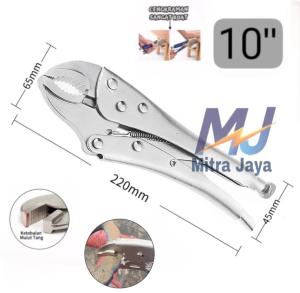 MAXSUPE Tang Jepit Buaya Bengkok 10" TANG JEPIT