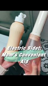 Phanpy Automatic Electric Peri Bottle for Postpartum Care 3 Modes and 180 Adjustable Portable for Travel Upside Down for Perineal Cleaning and Recovery 14 OZ