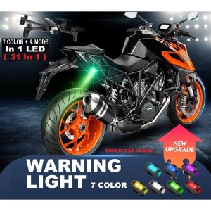 Lampu Strobo LED 7 warna Anti Tabrakan IP68 Waterproof