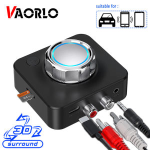 VAORLO Bộ Thu Âm Thanh Bluetooth 5.0 Bộ Chuyển Đổi Không Dây Âm Nhạc Stereo 3D Giắc Cắm AUX RCA 3.5Mm 3.5 Thẻ TF Cho Xe Hơi Bộ Loa Có Dây Tai Nghe