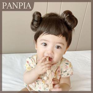 PANPIA วิกผมถักเปียสำหรับเด็กทารกที่คาดผมวิกผมสำหรับเด็กผมหน้าม้าปลอมสำหรับเด็ก