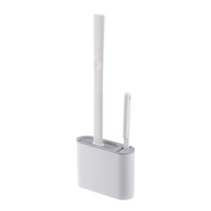 Toilet Brush Cleaning Efficient Toilet Bowl Cleaner Silicone Bathroom Brush With Holder Flexible