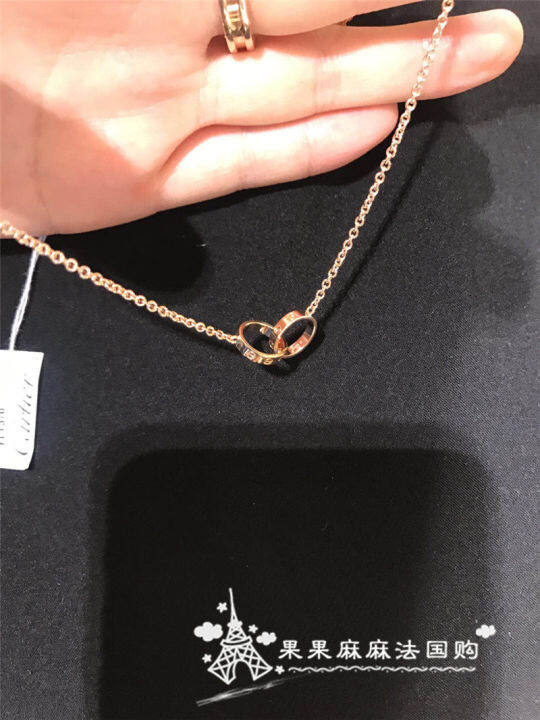 Cartier double love discount necklace