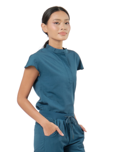 Caniboo AVA womens scrub top- Soft Lightweight Anti-wrinkle Premium Triple Blend Fabric- Doctor Nurse Medical Uniform