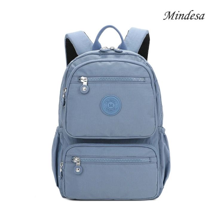 High Quality Nylon Bag Backpack Schoolbag Laptop Bag Lightweight Waterproof Mindesa 8748s