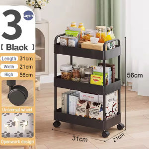 Cologer 3/4/5 Layers Toy Organizer Trolley Cart Kitchen Storage Shelf Home Bedroom Bathroom Organizer#XTC