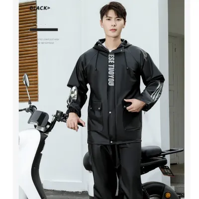 Fashion Raincoat Suit Thickening Rain Coats Rainproof Universal Motorcycle Raincoat For Men Or Women