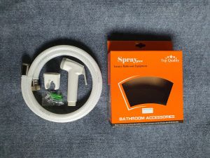 Vòi Xịt Vệ Sinh Visenta Xịt Bồn Cầu Nhựa Trắng Cao Cấp VX13