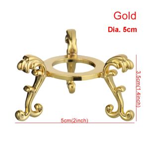 OKKFINE ของขวัญ อุปกรณ์ประกอบฉากการถ่ายภาพ การตกแต่งบ้าน ที่ยึดโลหะ ฐานลูกแก้ว รองรับหินทรงกลม ขาตั้งจอแสดงผล