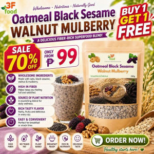 (HOT) OATMEAL BLACK SESAME WALNUT MULBERRY High Fiber Slimming Meal Replacement Healthy Weight Loss