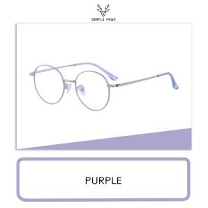 Gentle Fawn Kacamata Antiradiasi Blueray Sinar Biru Bahan Titanium Ringan Style Bulat Fashion Pria Dan Wanita Bisa Minus Photocromic Bluecromic 77041