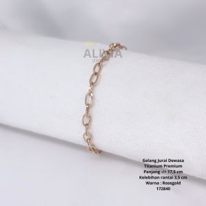 Gelang Wanita Aksesoris Fashion Awet Tahan Lama Anti Karat Cocok Untuk Harian G24