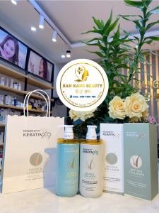 Bộ Dầu gội xả phục hồi giảm gãy rụng làm phồng tóc Voudioty Keratin X9 Biotin & Collagen