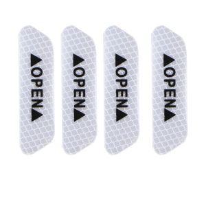 Stiker Pintu Mobil OPEN Reflektor Pemantul Cahaya Isi 4pcs Pengaman Saat Pintu Terbuka ONGLEN