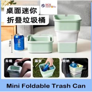 Mini Foldable Trash Can For Portable Car And Home Kitchen Trash Bin Camping Storage Bucket Garbage Storage Box