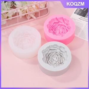 KOQZM 3D Large Peony Silicone Candle Mold DIY Handmade Flower Soap Gypsum Crafts Mold Home Chocolate Cake Decoration Baking Tool