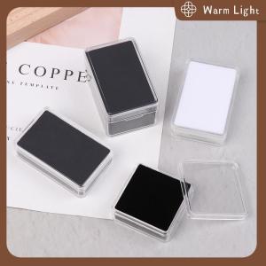 Warm Light กล่องเก็บเพชรเปลือย1ชิ้นเคสแสดงเพชรพลาสติกพร้อมกล่องหินเปลือยเบาะรองนั่งด้านในสองชั้น