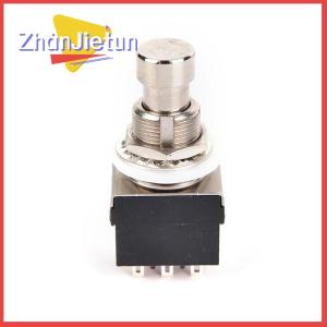 zhanjietun 1x 9-pin 3PDT Guitar Effects Pedal Box Stomp Foot Metal Switch True Bypass black