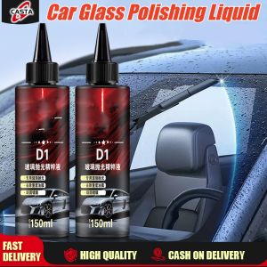 Glass Polishing Compound with Non-Acid Formula - Removes Acid Rain Marks and Watermarks 150ml