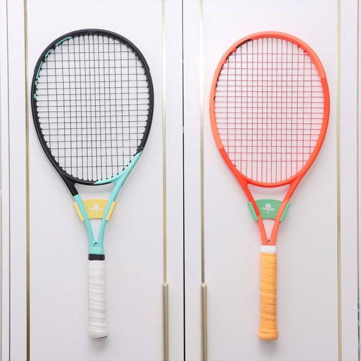 Small Plastic Catching Rackets WENKEN Plastic Tennis Racket Wall Rack Wall Mounted Self-adhesive ...