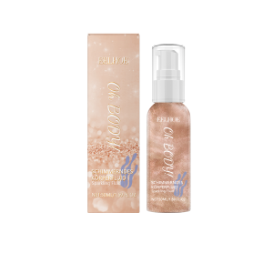 EELHOE Liquid Highlighter Body Bronzer Oil Body Shimmer Charming Liquid Highlight Makeup Cosmetic Body Lotion Face Contour Liquid Highlighter Spray Shimmer Contour Body Shimmer Spray Hair Clothes Glitter Powder Quick Drying Glitter Makeup Cosmetics