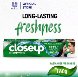 Close Up Menthol Pasta Gigi Everfresh 12 Jam Anti Bacterial 160 gr - CLOSE UP